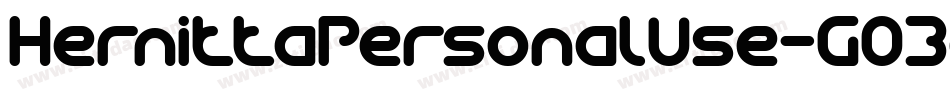 HernittaPersonalUse-GO3oA字体转换