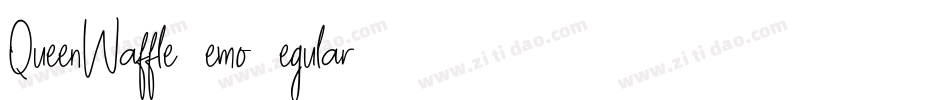 QueenWaffleDemoRegular-X9Y2字体转换