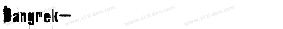 Dangrek字体转换