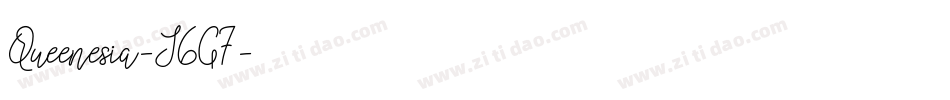 Queenesia-J6G7字体转换