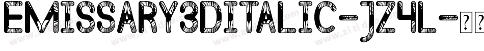 Emissary3DItalic-jz4l字体转换