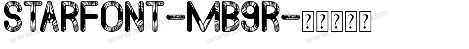 StarFont-MB9r字体转换