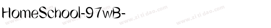 HomeSchool-97wB字体转换