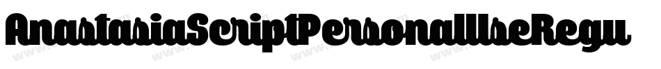 AnastasiaScriptPersonalUseRegular-KDVA字体转换