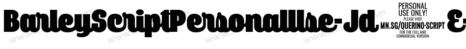 BarleyScriptPersonalUse-Jd3E字体转换