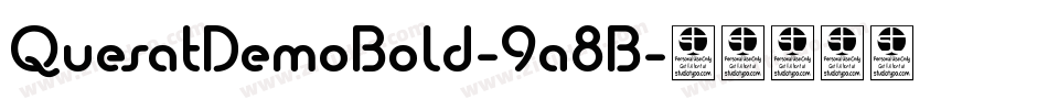 QuesatDemoBold-9a8B字体转换