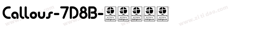 Callous-7D8B字体转换
