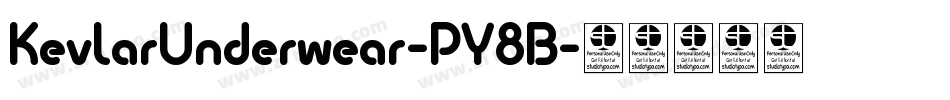 KevlarUnderwear-PY8B字体转换