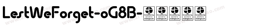 LestWeForget-oG8B字体转换