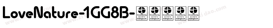 LoveNature-1GG8B字体转换