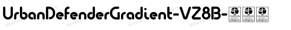 UrbanDefenderGradient-VZ8B字体转换 UrbanDefenderGradient-VZ8B字体转换