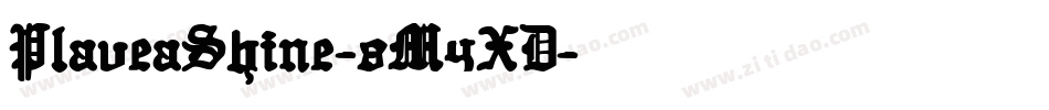 PlaveaShine-8M4XD字体转换