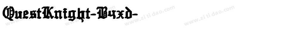 QuestKnight-B4xd字体转换