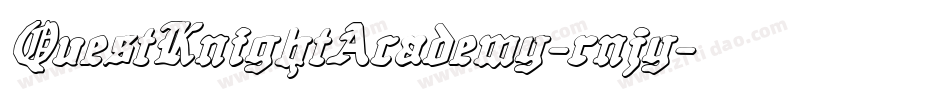 QuestKnightAcademy-rnjy字体转换