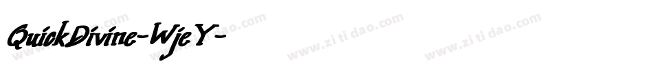 QuickDivine-WjeY字体转换