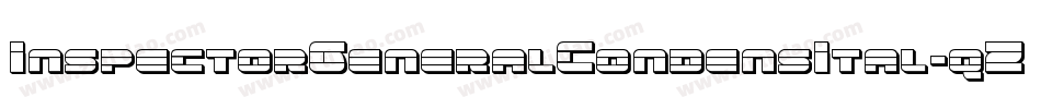 InspectorGeneralCondensItal-qZ280字体转换