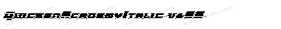 QuickenAcademyItalic-v8EE字体转换