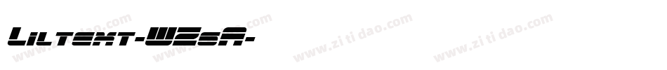 Liltext-WZ6A字体转换