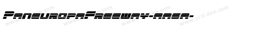 PaneuropaFreeway-aa6a字体转换