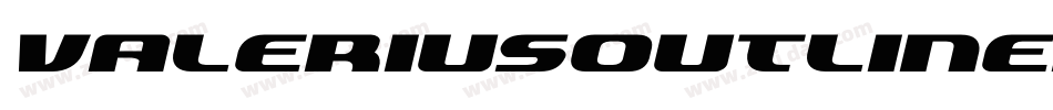 ValeriusOutlineItalic-vDzy字体转换