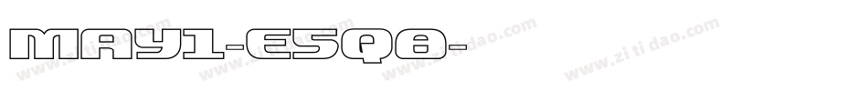 May1-E5q8字体转换