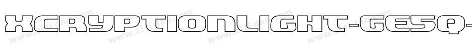 XCryptionLight-GE5q字体转换