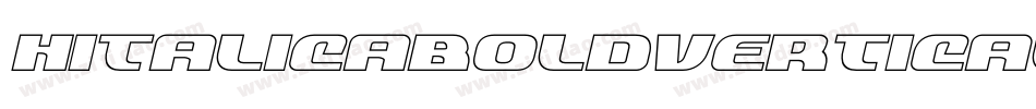 HitalicaBoldVertical-lVyq字体转换