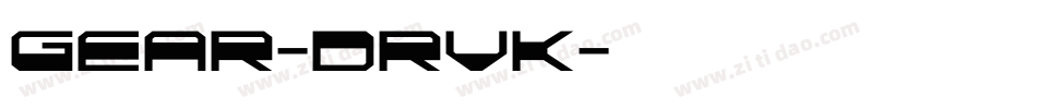 Gear-drVK字体转换