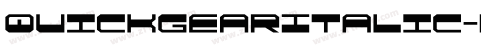 QuickgearItalic-nP0g字体转换