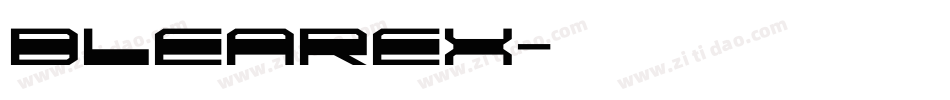 Blearex字体转换