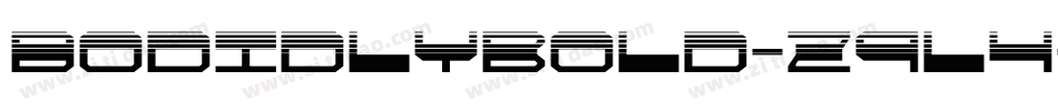 Bodidlybold-z9L4字体转换