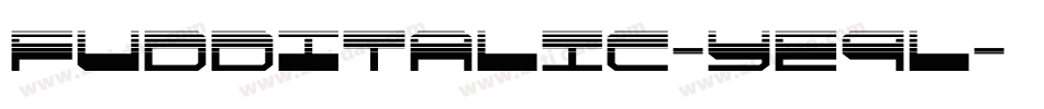 FuddItalic-YE9L字体转换