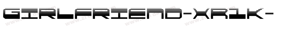 Girlfriend-XR1K字体转换