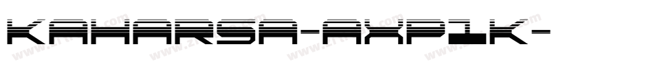 Kaharsa-axP1K字体转换