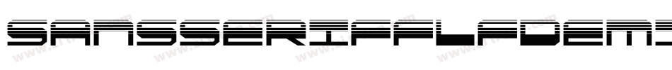 SansserifflfDemibold-xn1K字体转换