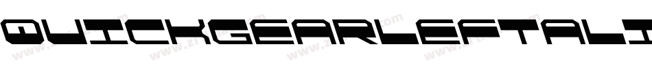 QuickgearLeftalic-13O2字体转换