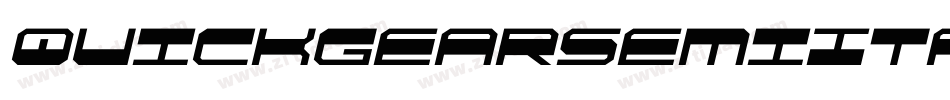 QuickgearSemiItalic-RaOA字体转换 QuickgearSemiItalic-RaOA字体转换