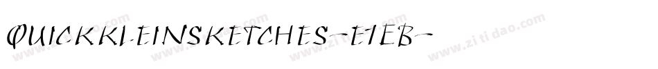 Quickkleinsketches-e1EB字体转换