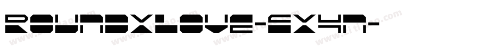 RoundXLove-EX4n字体转换