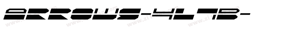 Arrows-4L7B字体转换