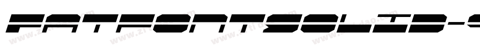 Fatfontsolid-9o7B字体转换