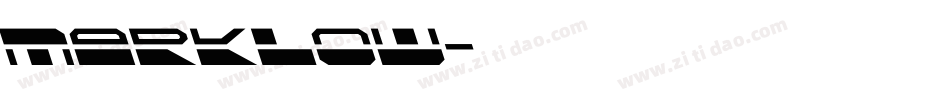 MARKLOW字体转换