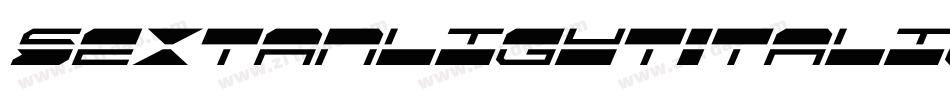 SextanlightItalic-MR9e字体转换 SextanlightItalic-MR9e字体转换