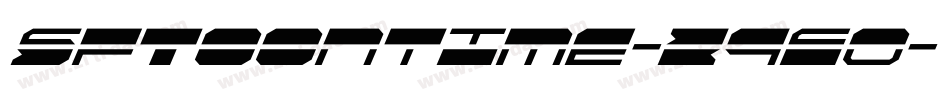 SfToontime-z9E0字体转换