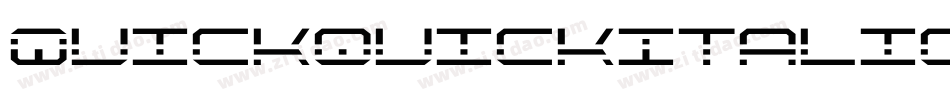 QuickquickItalic-a3JK字体转换