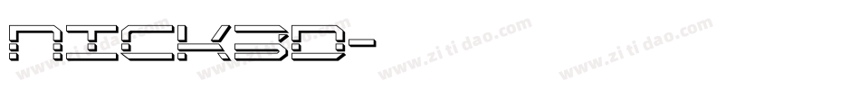 nick3d字体转换