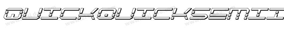 QuickquickSemiItalic-346p字体转换