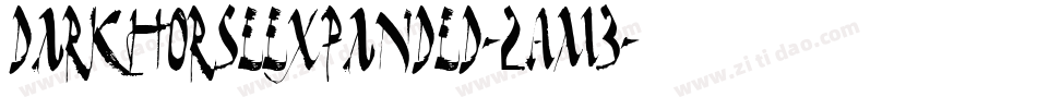 DarkHorseExpanded-2Am3字体转换