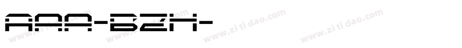 Aaa-BZH字体转换