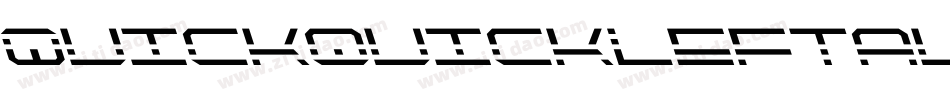 QuickquickLeftalic-Ov56字体转换